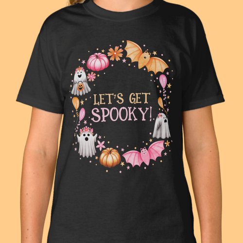 Lets Get Spooky Pastel Halloween T_Shirt