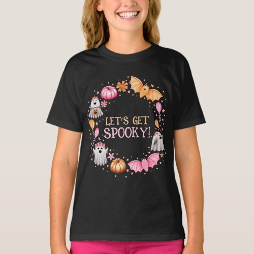 Lets Get Spooky Pastel Halloween T_Shirt
