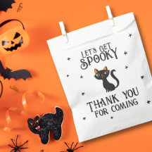 Let's Get Spooky Retro Cat Gothic Typography