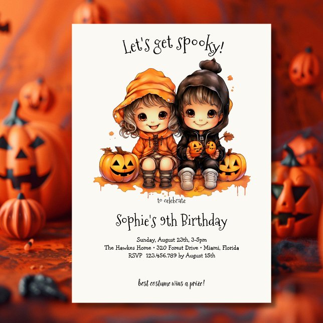 Let's get spooky! Spooktacular kids birthday party Invitation (Creator Uploaded)