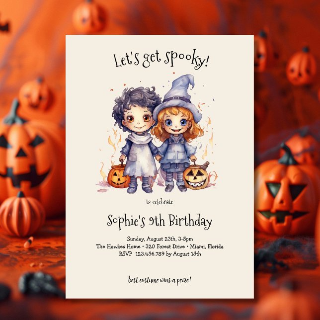 Let's get spooky! Spooktacular kids birthday party Invitation (Creator Uploaded)