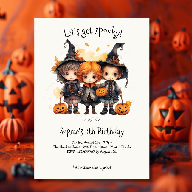 Let's get spooky! Spooktacular kids birthday party Invitation (Creator Uploaded)