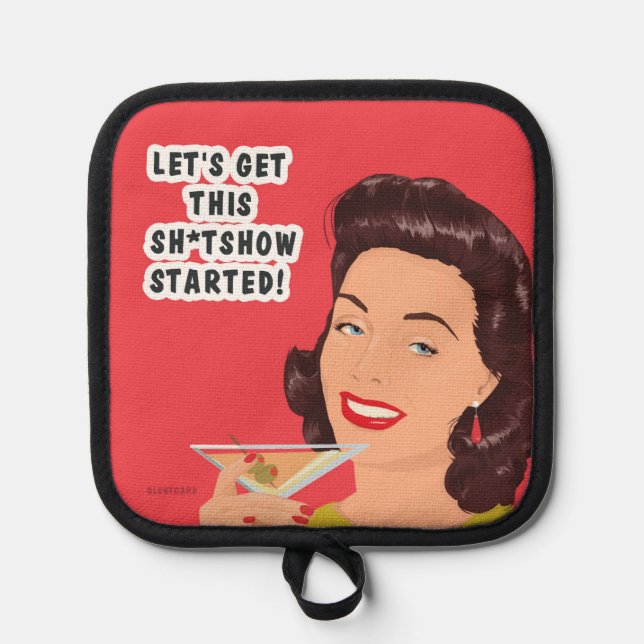 Let's get started! pot holder (Front)