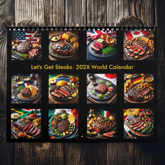 Let's Get Steaks: 2025/2026 World Calendar (Creator Uploaded)