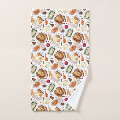 Lets Get Stuffed Thanksgiving  Hand Towel