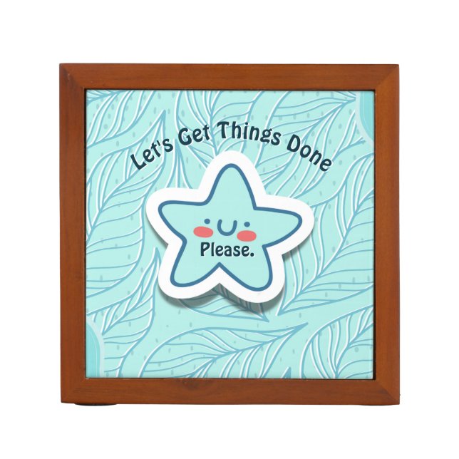 Let's Get Things Done Starfish Desk Organizer (Front)
