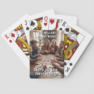 Let's Get This Party Started Personal Custom Image Poker Cards
