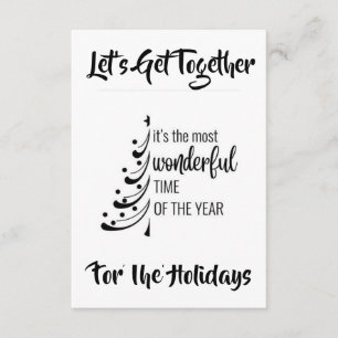 "LET'S GET TOGETHER" BEAUTIFUL HOLIDAY INVITATION