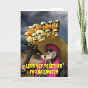 Let's get together for Halloween. Card