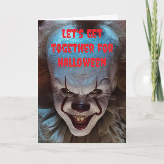 Let's get together for Halloween. Card