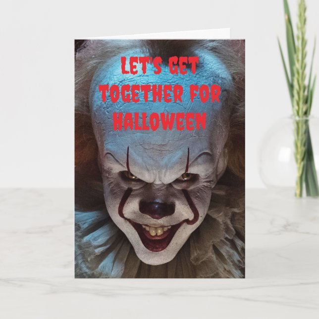 Let's get together for Halloween. Card (Front)