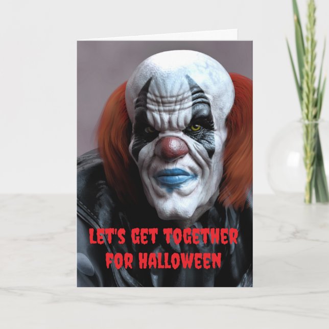 Let's get together for Halloween. Card (Front)