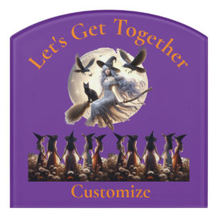 Let's Get Together Thunder_Cove Door Sign