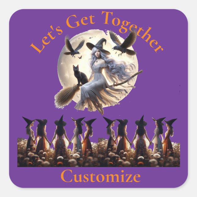 Let's Get Together Thunder_Cove Square Sticker (Front)