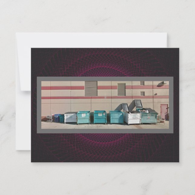 Let's Get Trashed Greeting Card (Front)