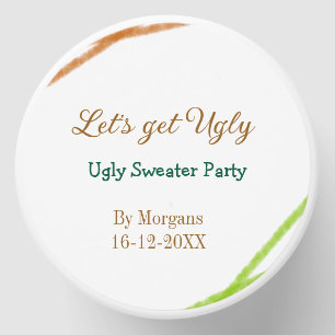 Let's get ugly Christmas ugly sweater Partyorange Mini Candle Favors