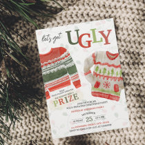 Let's get Ugly Sweater Christmas Party Invitation