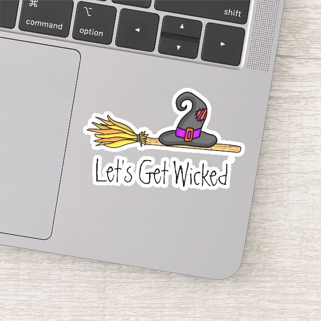 Let's Get Wicked | Witchy Halloween  Sticker (Detail)