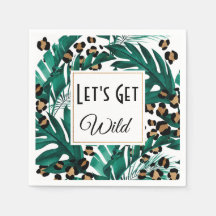 Let's Get Wild Napkins Bachelorette Party Decor