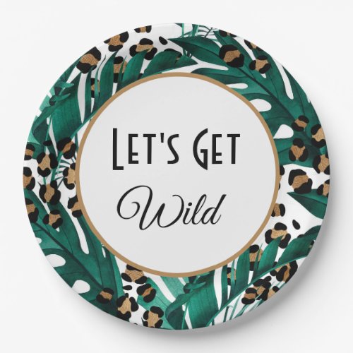 Lets Get Wild Plates Bachelorette Party Decor