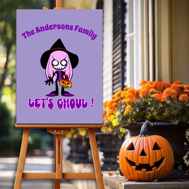 Let's Ghoul Funny Halloween Trick Treats Witch  Foam Board (Creator Uploaded)