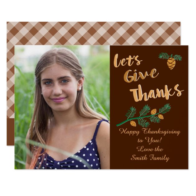 Let's Give Thanks Card