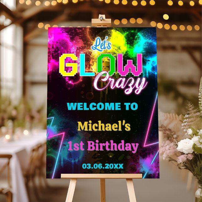 Let's Glow Crazy Neon Lights Welcome sign (Creator Uploaded)