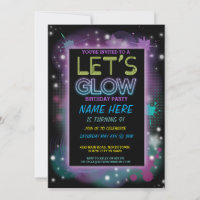 Glow/Neon Party / Birthday Let's GLOW Birthday Party