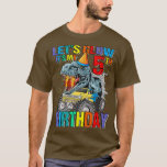 Let's Glow Party It's My 5th Birthday Monster Truc T-Shirt<br><div class="desc">Let's Glow Party It's My 5th Birthday Monster Truck Dinosaur  .</div>