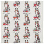 Let's Go! Australian Shepherd (blue merle tan/w 1) Fabric