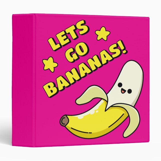 Lets Go Bananas! 3 Ring Binder (Front/Spine)
