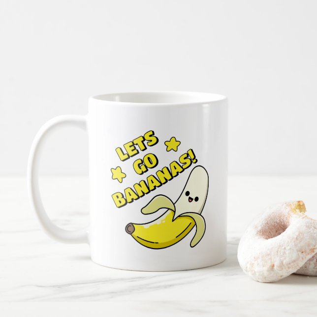 Lets Go Bananas! Coffee Mug (With Donut)