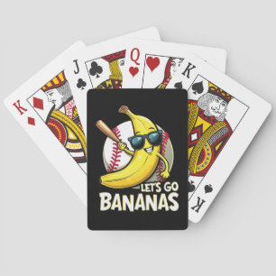 Let's Go Bananas Funny Banana Lover Poker Cards