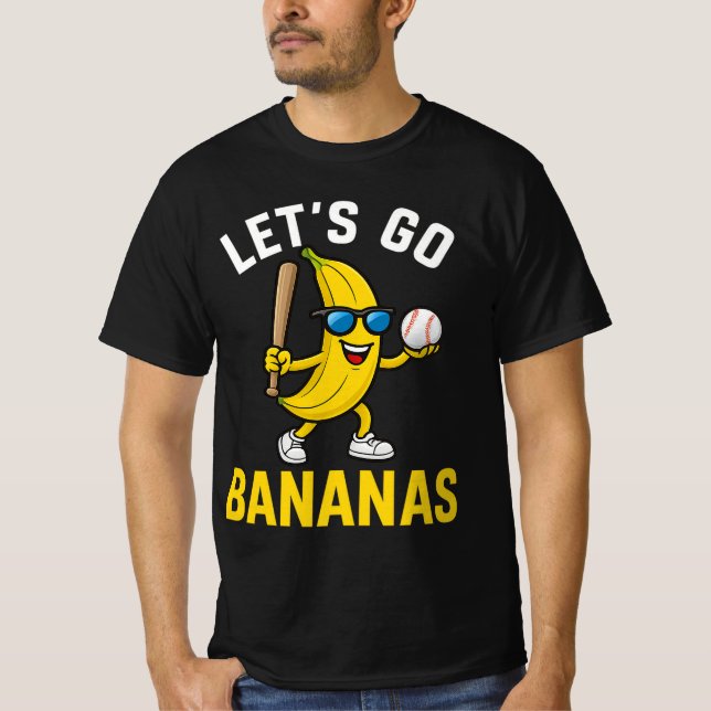 Let's Go Bananas Funny Banana T-Shirt (Front)