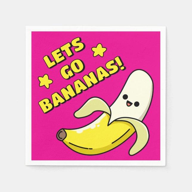 Lets Go Bananas! Napkins (Front)