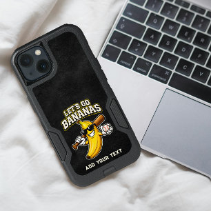 Lets Go Bananas Retro Baseball Banana Funny iPhone 13 Case