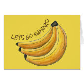 Let's Go Bananas Yellow Banana Fruit Bunch Foodie (Front Horizontal)