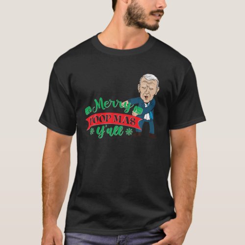 Lets Go Biden Funny Poopy Joe Poopmas Christmas P T_Shirt