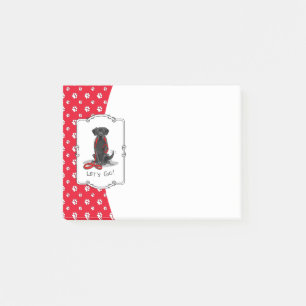 Let's Go! Black Lab Labrador Retriever Cute Post-it Notes
