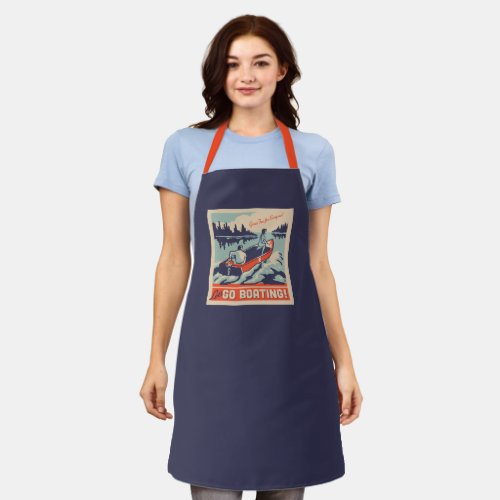 Lets Go Boating Apron