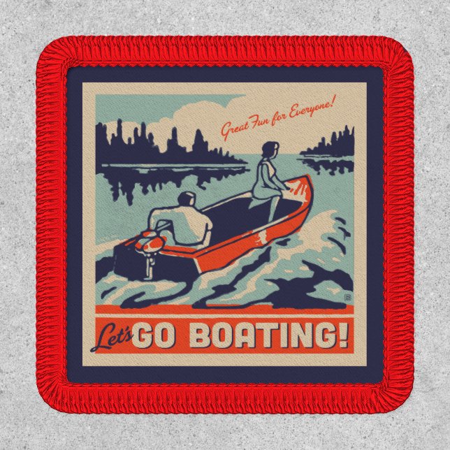 Let's Go Boating Patch (Front)