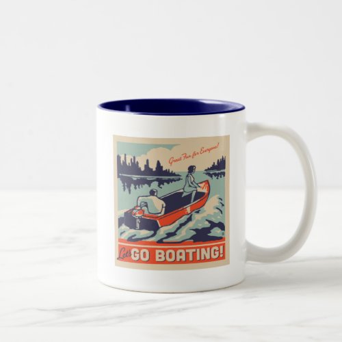 Lets Go Boating Two_Tone Coffee Mug