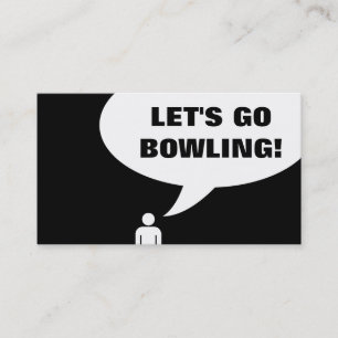 let's go bowling. (customer loyalty) loyalty card
