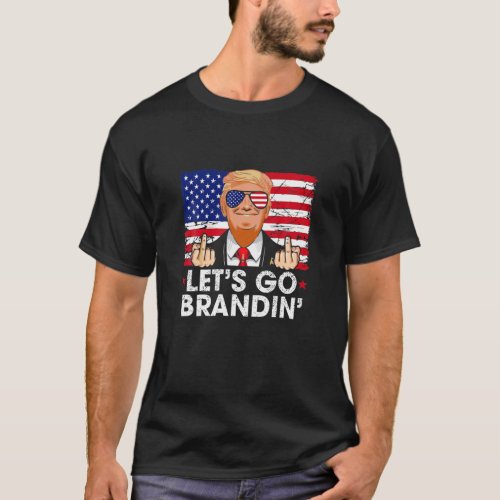 Lets Go Brandin Funny Anti Joe Biden Costume T_Shirt