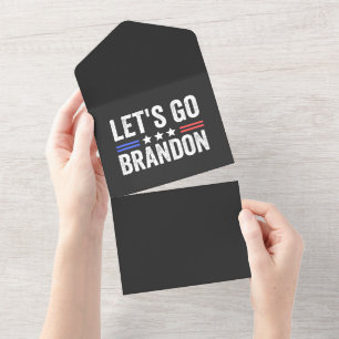 Let's Go Brandon All In One Invitation