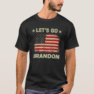 Lets Go Brandon American Flag Impeach Biden T-Shirt