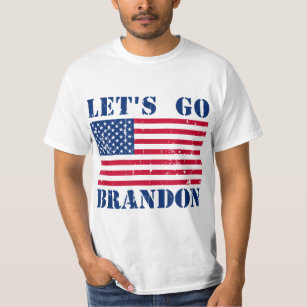 Let's Go Brandon - American Flag T-Shirt