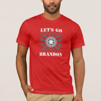 Lets Go Brandon American Stars Flag Red T-Shirt