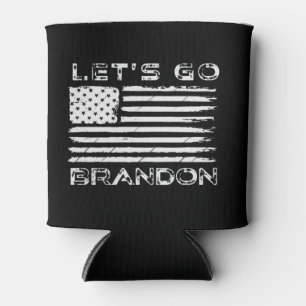 Let's go Brandon Anti Joe Biden Chant Flag Can Co Can Cooler