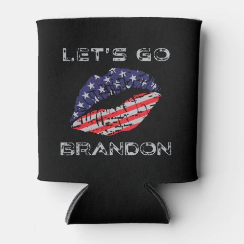 Lets go Brandon Anti Joe Biden Chant Flag  Can Cooler
